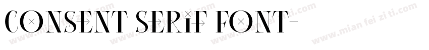 Consent Serif Font字体转换